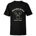 thumbnail image 1 of Family Guy Stewie Diabolical Since 1999 - Short Sleeve T-Shirt for Kids - Customized-Black, 1 of 5