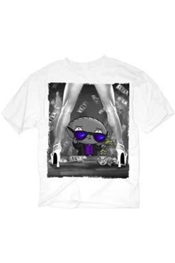 Family Guy Stewie Dollars Men's T-Shirt, White, XX-Large