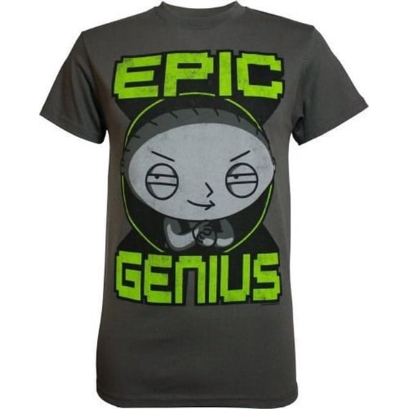 Family Guy Stewie Griffin Epic Genius Men's T-Shirt, XX-Large