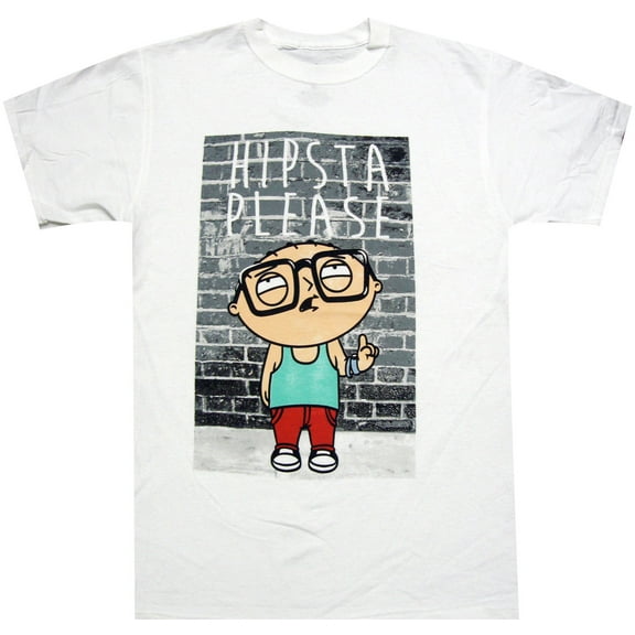 Family Guy Stewie Hipsta Please Adult T-shirt