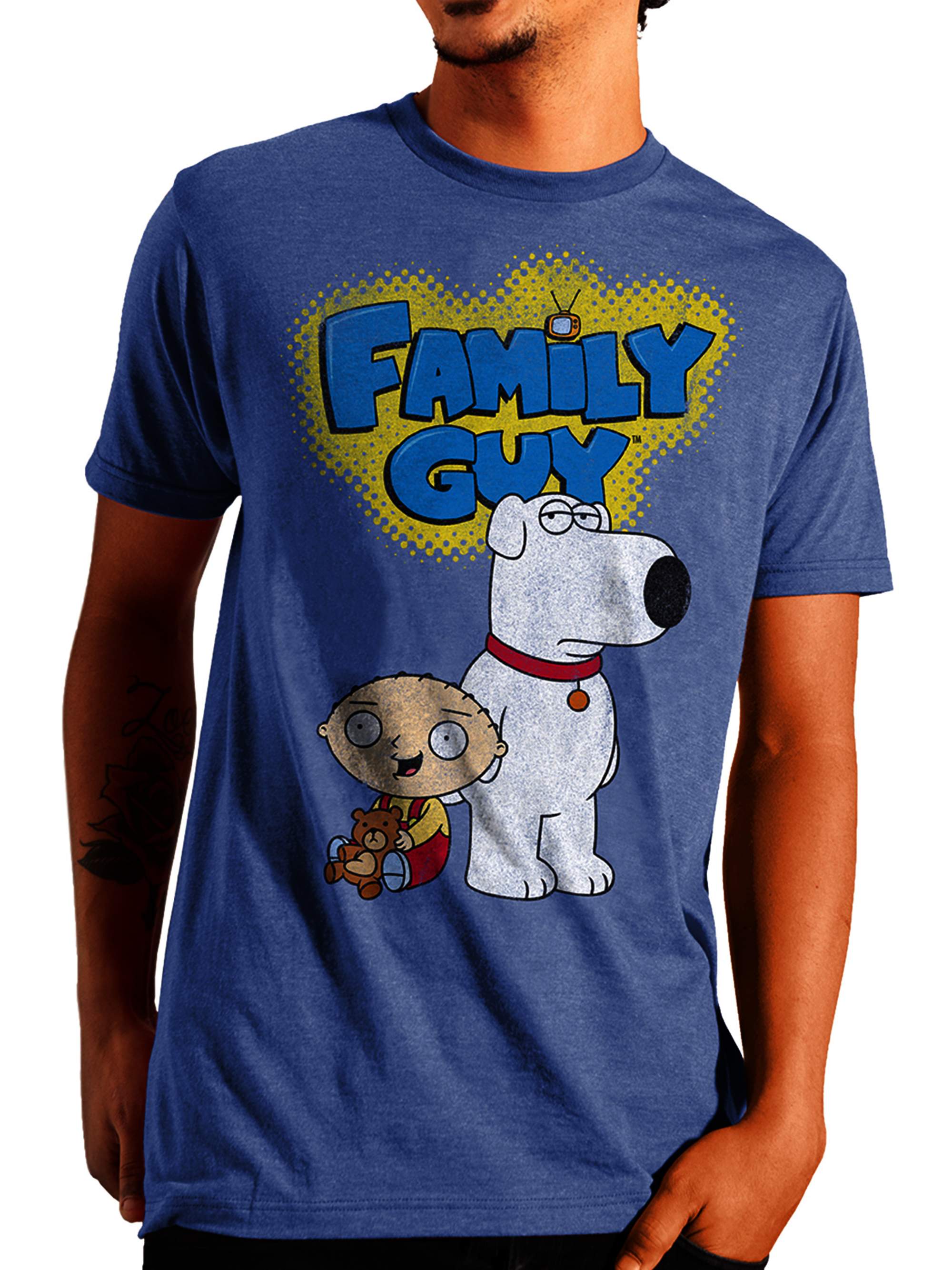 Family Guy Stewie and Brian Men's and Big Men's Graphic T-shirt - image 1 of 1