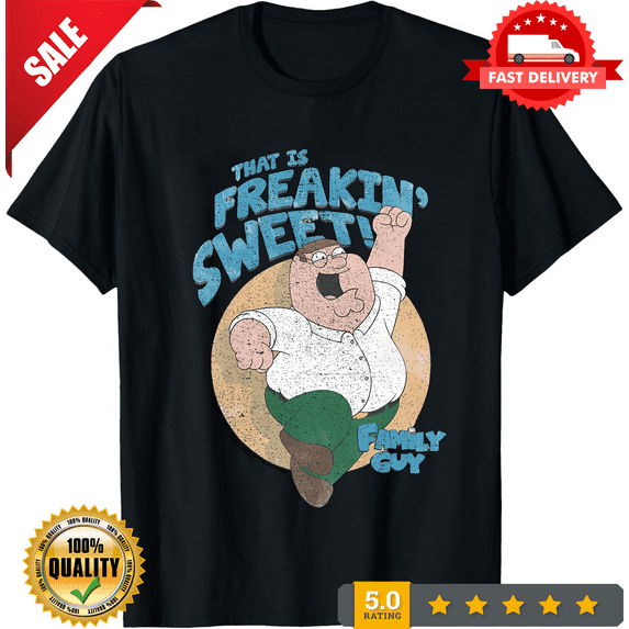 Family Guy Sweet T Shirt Licensed Cartoon Merchandise Peter Griffin White, LIMITED EDITION-TH65491