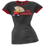 Family Guy - You Imbecile Juniors Ringer T-Shirt - Medium