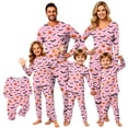 thumbnail image 1 of Family Halloween Pajama Set Long Sleeve Crew Neck, Soft Halloween Family Pajamas with Witch Hat Print, Spooky Matching Halloween Pajamas for Ki’ds Adults, 1 of 6