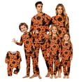 thumbnail image 1 of Family Halloween Pajama Set Long Sleeve Crew Neck, Soft Halloween Family Pajamas with Witch Moon Star Print, Magical Matching Halloween Pajamas Sleepwear, 1 of 4
