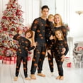 thumbnail image 1 of Family Halloween Pajamas Matching Sets, Black Pumpkin Spider Web Print Soft Long Sleeve Top and Long Pants Halloween Pajamas for Family, 2 Piece Holiday Sleepwear Halloween Family Pjs Set, 1 of 4