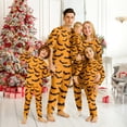 thumbnail image 1 of Family Halloween Pajamas Matching Sets, Orange Black Bat Print Soft Long Sleeve Top and Long Pants Halloween Pajamas for Family, 2 Piece Holiday Sleepwear Halloween Family Pjs Set, 1 of 4