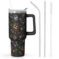 thumbnail image 1 of Family Halloween Tumbler 40oz w/Handle - Cute Pumpkin Design, BPA Free Stainless Steel, Insulated Cup for Adults, 1 of 5
