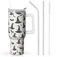 thumbnail image 1 of Family Halloween Tumbler 40oz w/Handle - Cute Pumpkin Design, BPA Free Stainless Steel, Insulated Cup for Adults, 1 of 5