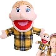 Family Hand Puppet Set 11 inch with Movable Mouth, 5PCS Cloth Role Play Puppets for Kids, Interactive Storytelling Toy, School Home Educational Gift
