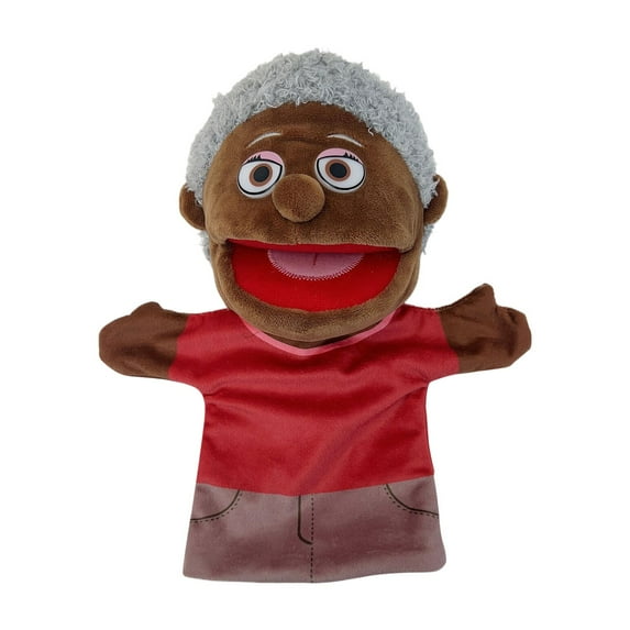 Family Hand Puppets 12 Inch Plush Hand Puppet Toys with Removable Mouth for Kids Storytelling Imaginative Pretend Play Teaching Preschool