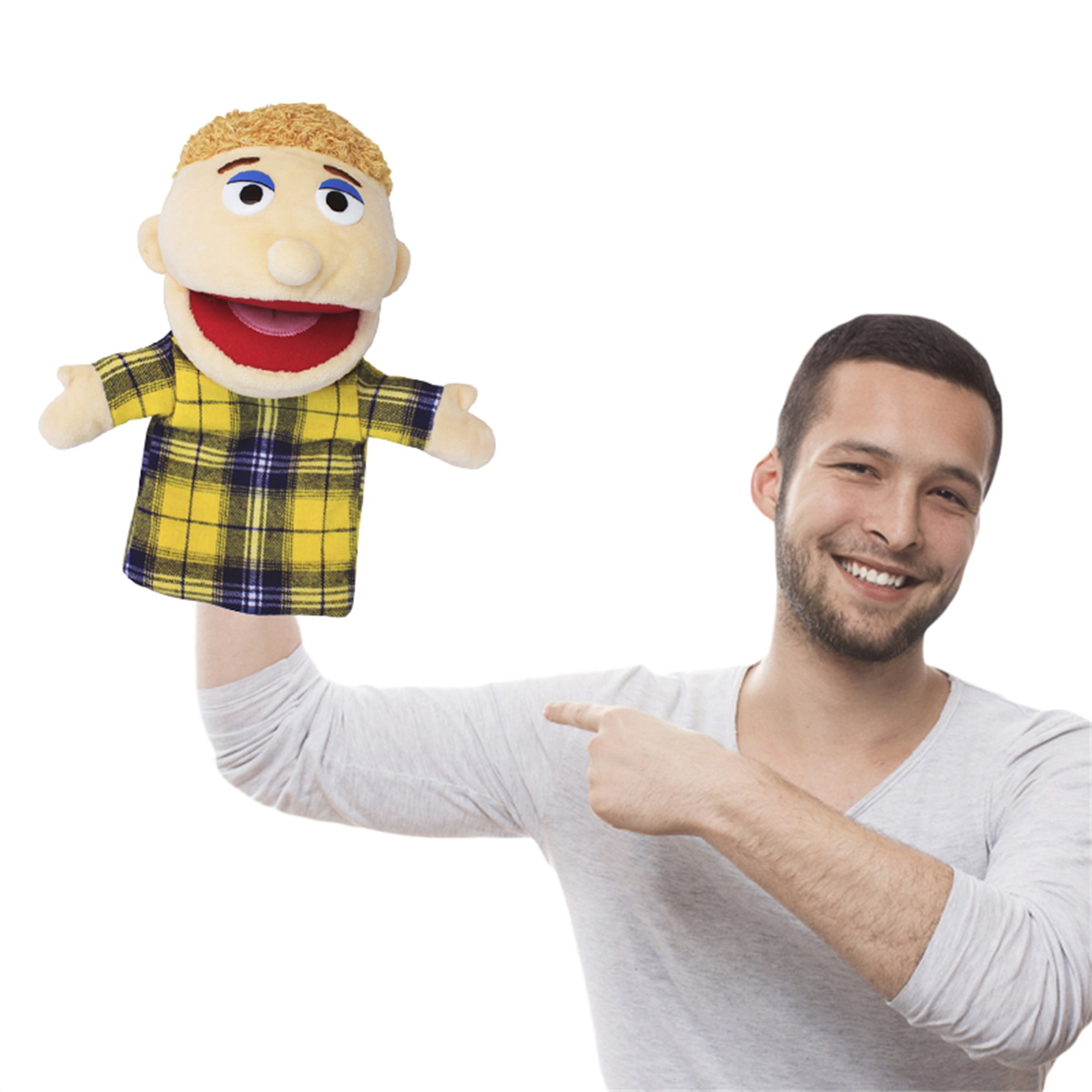 Family Hand Puppets Plush Hand Puppet Toys RolePlay Toy Puppets for