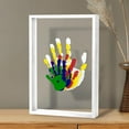 thumbnail image 1 of Family Handprint Kit DIY Art Print Keepsake Home for Parents with Included Paint Colors and Wooden Frame, 1 of 3