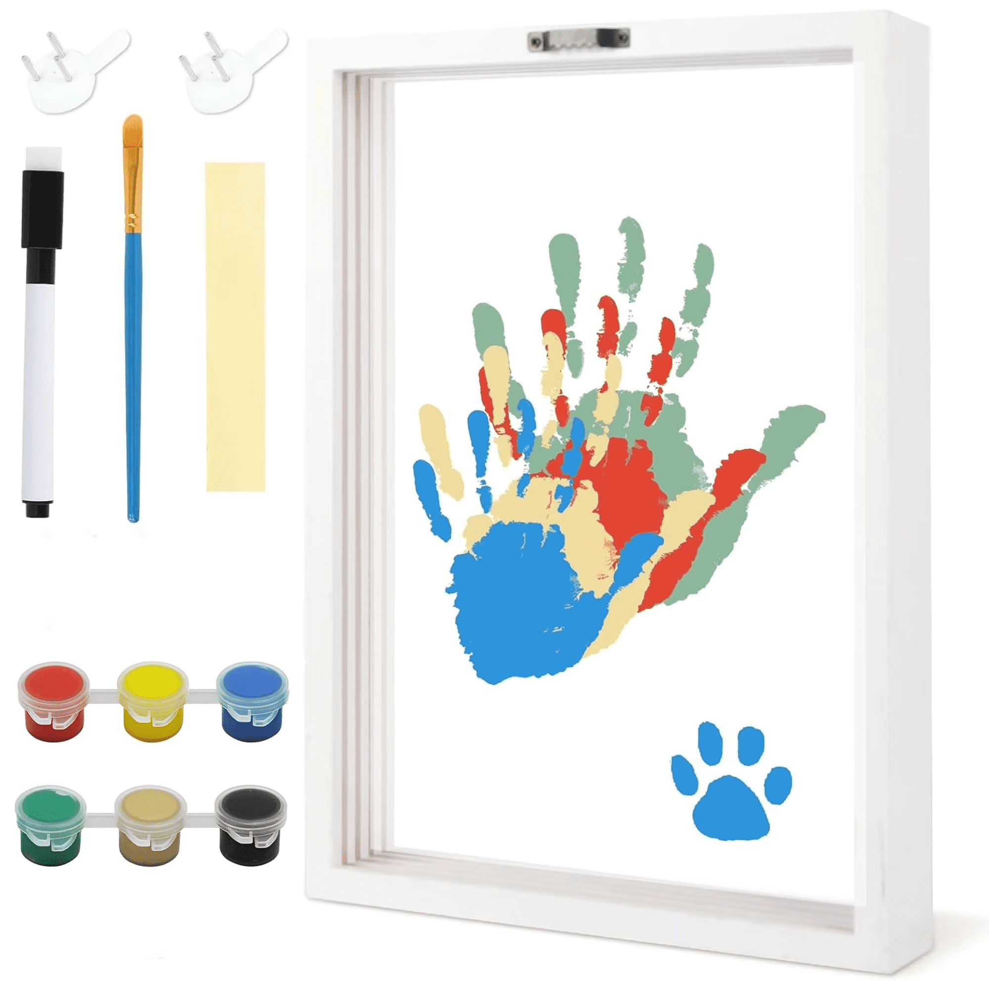 Handprint Set Family Handprint Kit, DIY Craft Keepsake Wooden Frame, Endless Gift Set ...