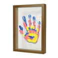 thumbnail image 1 of Family Handprint Kit - DIY Keepsake Frame with 4 Color Paints, Ideal for Couples, Father's Day, Mother's Day & Birthday Gift - Includes Brush, Marker, 1 of 6