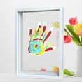Family Handprint Kit with 6 Colors BabySafe Paint, Baby Hand