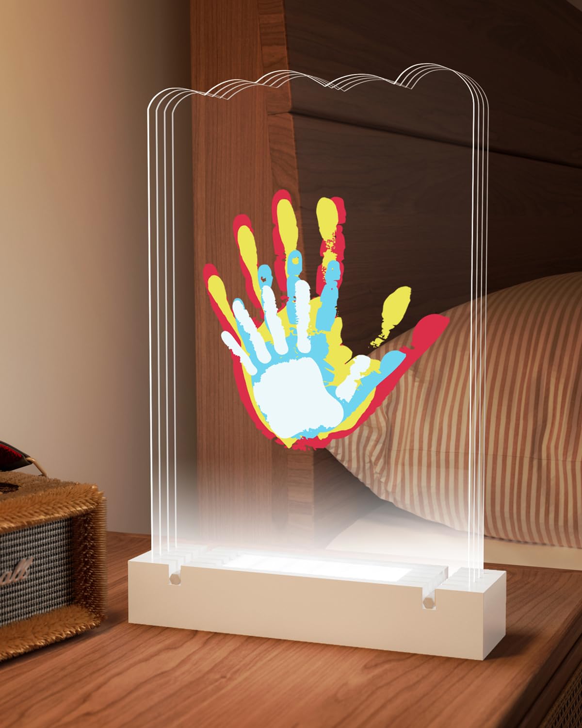 Family Handprint Kit with Light, Baby Hand and Footprint Kits, Family