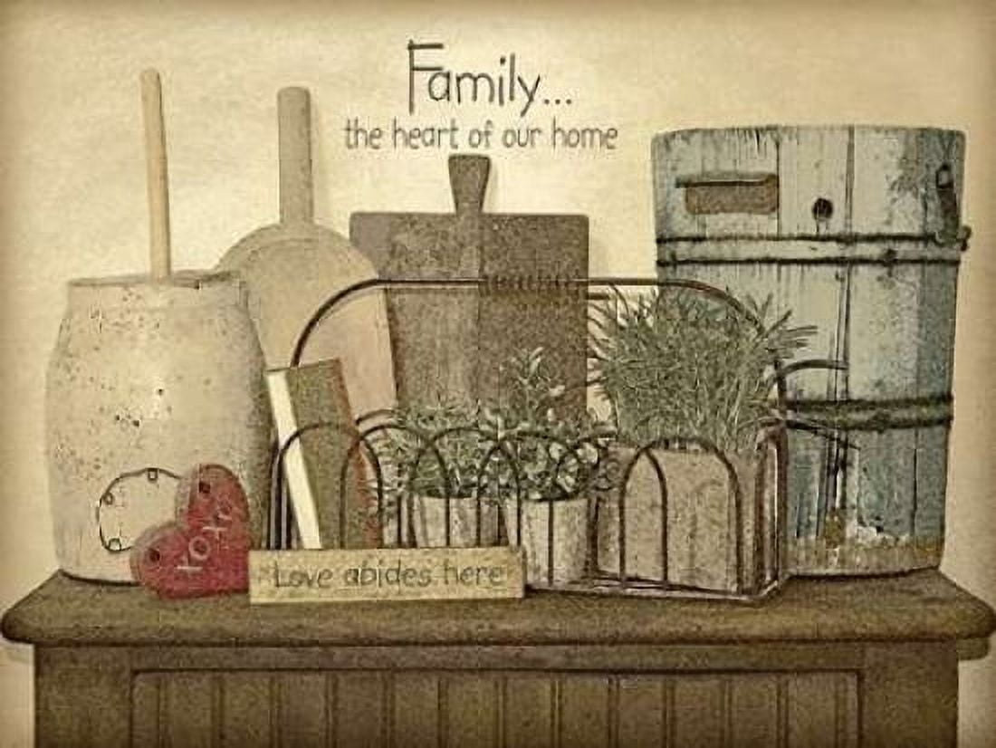 Family Heart Canvas Art - Jo Moulton (18 x 24)