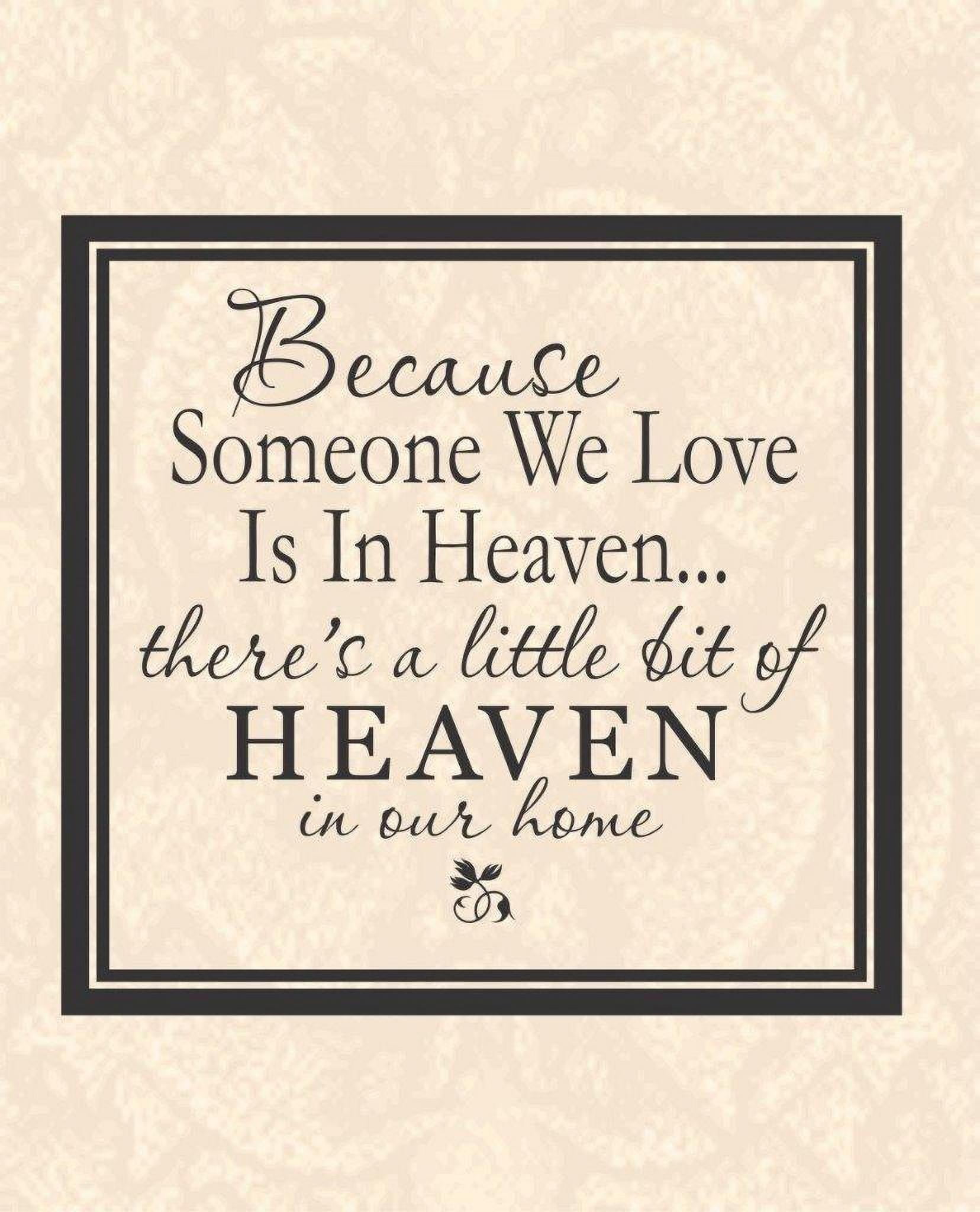 Family Heaven in Our Home Lovely Quotes \u0026 Sayings Wall Decal Decoration  Memorial Missing Loved One Quote Lasts Years and Easily Removable - Size:  30 In(W) x 30 In(H) - Walmart.com, image size:1656x2048
