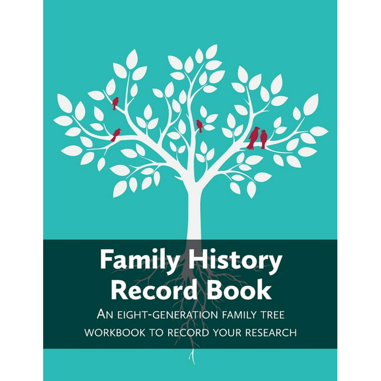 Family Tree Genealogy Logbook: Family Tree Chart Notebook Organizer, Family  tree workbook to record your research, generation pedigree, tree charts  and forms …
