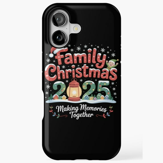 Family Holiday 2025 Matching Squad Festive Humor Case with iPhone 17 ...