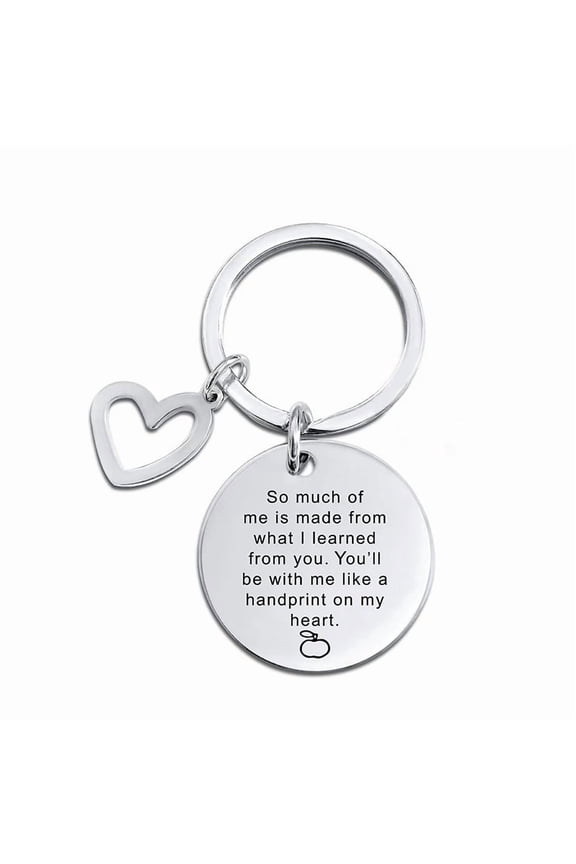 Family Holiday Gifts Metal Keychains For Family, Friends, and Besties Inspirational Phrase Engraved Keychains