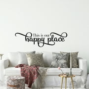 Family Home Decor Wall Decal Sticker Quote Vinyl Wall Art - This Is Our Happy Place