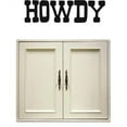 thumbnail image 1 of Family Howdy Cute Signs Wall Decal Decoration Howdy Text Cute Doodle Typography Lasts Years and Easily Removable - Size: 16 In(W) x 40 In(H), 1 of 3