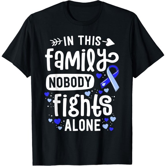 Family Hydrocephalus Awareness Month Brain Blue Ribbon T-ShirtMen and women can wear, black T-shirts, gifts. Age: M,L，XL 2XL, 3XL, 465XL