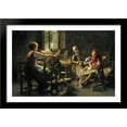 thumbnail image 1 of Family In An Interior 40x28 Large Black Wood Framed Print Art by Giovanni Battista Torriglia, 1 of 2