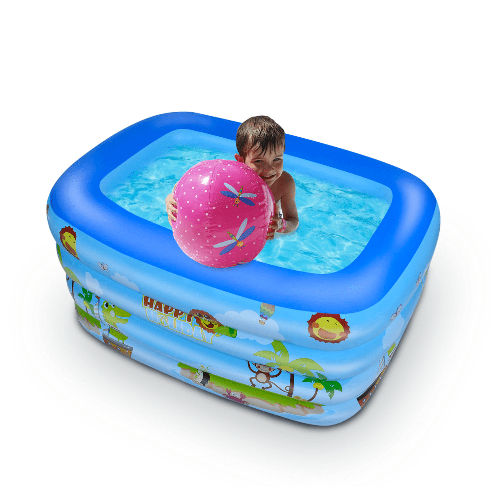 Family Inflatable Swimming Pool Fourlayer Printing, Above Ground PVC
