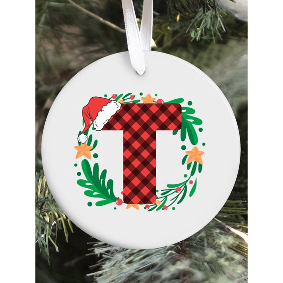 Family Initial Christmas Decor Ornaments for Xmas Tree - Xmas Funny Gift for Christmas Party