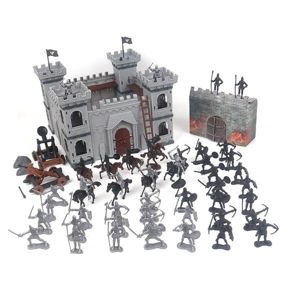 Family Interactive Cavalry Siege Engine Castles Model Set for Parent Child Bonding and Creative Fun