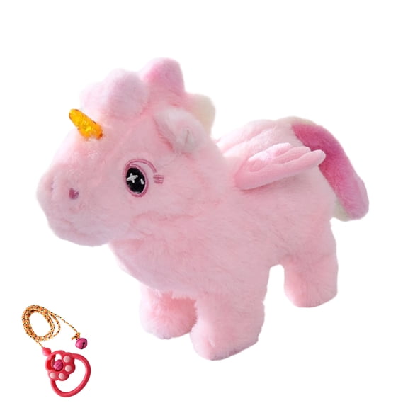 Family Interactive Plush Horse Toy Unicorns Stuffed Walking Singing Electric Plush Toy for Christmas Birthday