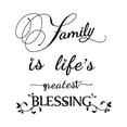 thumbnail image 1 of Family Is Life Greatest Blessing Wall Stickers Art Room Removable Decals DIY, 1 of 5