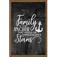 thumbnail image 1 of Family Is The Anchor That Holds Us Through Life's Storms Nautical Tin Sign Chalk Board Wall Art Decor Funny Gift 12 x 18 Inch, 1 of 3