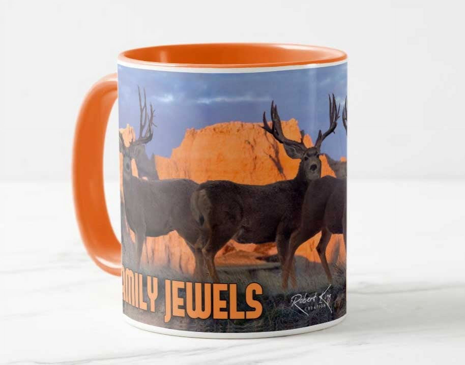 Family Jewels Mule Deer Mug, Mule Deer Trophy Bucks, Giant Bucks, Buck