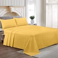 thumbnail image 1 of Family King Size Egyptian Cotton Family King Sheet Set Premium 800 TC Softest Family King Bed Sheets Golden Solid 21 Inch Deep Pocket 4PC- 1 Flat Sheet, 1 Fitted Sheet & 2 Pillowcase, 1 of 7
