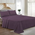 thumbnail image 1 of Family King Size Egyptian Cotton Family King Sheet Set Premium 800 TC Softest Family King Bed Sheets Plum Solid 27 Inch Deep Pocket 4PC- 1 Flat Sheet, 1 Fitted Sheet & 2 Pillowcase, 1 of 7