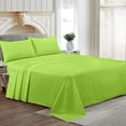 thumbnail image 1 of Family King Size Egyptian Cotton Family King Sheet Set Premium 800 TC Super Soft Family King Bed Sheets Parrot Green Solid 18 Inch Deep Pocket 4PC- 1 Flat Sheet, 1 Fitted Sheet & 2 Pillowcase, 1 of 7