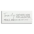 thumbnail image 1 of Family Laughter Meals Memories Phrase Inspirational Graphic Art Gallery Wrapped Canvas Print Wall Art, 1 of 7
