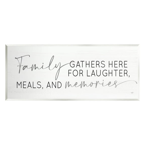 Family Laughter Meals Memories Phrase Inspirational Graphic Art Unframed Art Print Wall Art