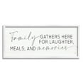 thumbnail image 1 of Family Laughter Meals Memories Phrase Inspirational Graphic Art White Framed Art Print Wall Art, 1 of 7