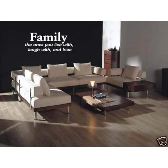 Family Live Laugh Love Vinyl Wall Art Decal Home Decor Words Lettering