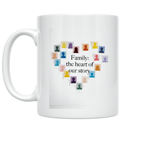 Family Love Connection - Family-Oriented Design - 11 oz Ceramic Coffee Mug