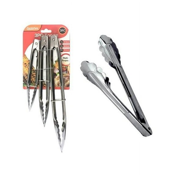 Family Maid 13535P 7, 9 & 12 in. Tong - 3 Piece - Pack of 144