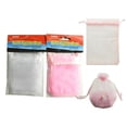 thumbnail image 1 of Family Maid 34209 3 x 3.9 in. Organza Bag, White, Blue & Pink - 10 Piece - Pack of 144, 1 of 1