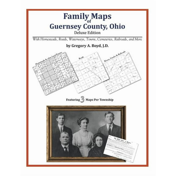 Family Maps of Guernsey County, Ohio (Paperback)