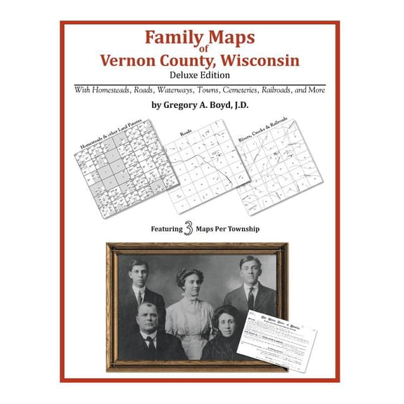 Family Maps of Vernon County, Wisconsin (Paperback)