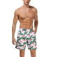 thumbnail image 1 of Family Matching Bathing Suits Leaves Print Swimsuits Swimwear Swim Pants Beach Trunks, 1 of 5